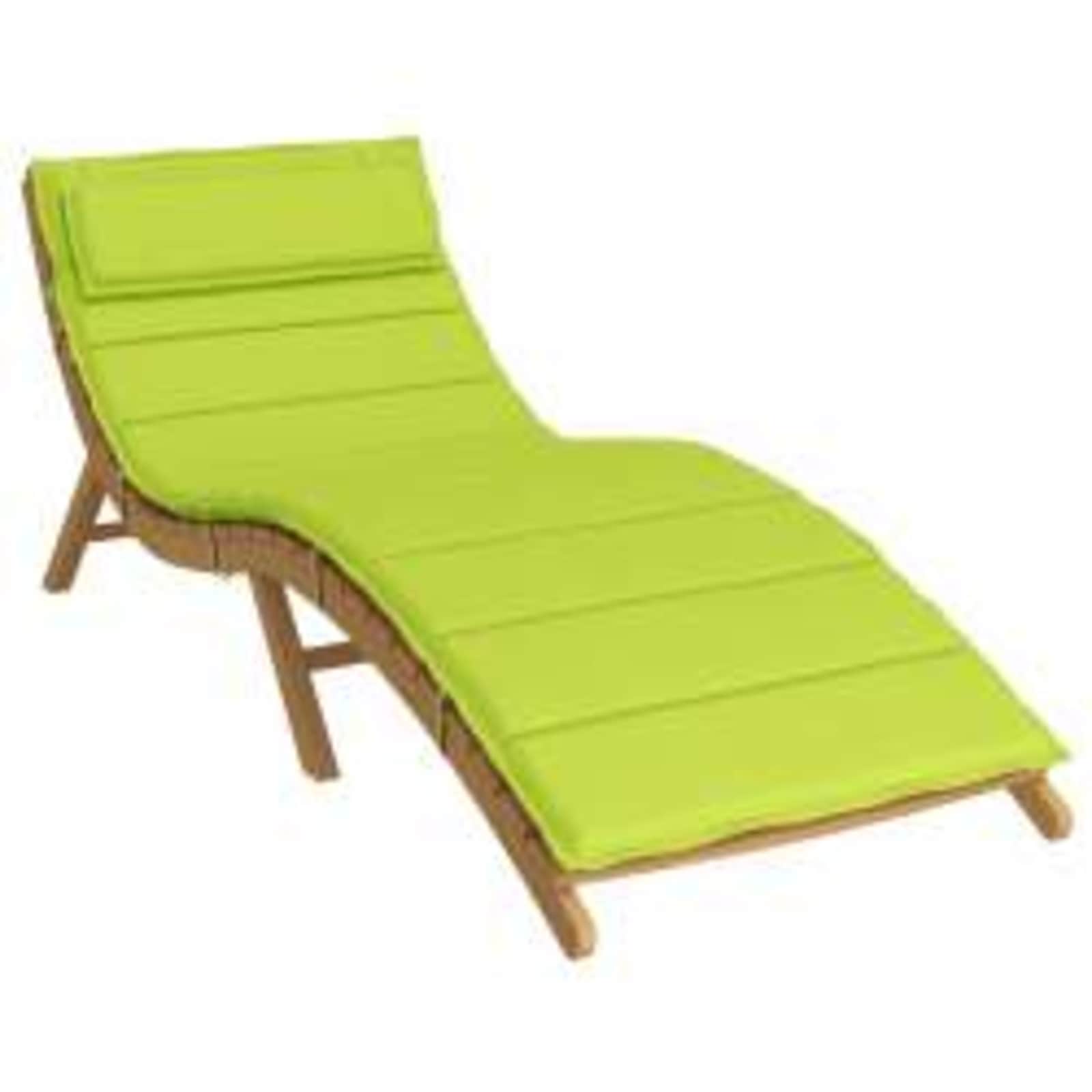 Vidaxl zon loungerkussen groen 178 x 60 x 4 cm oxford stof