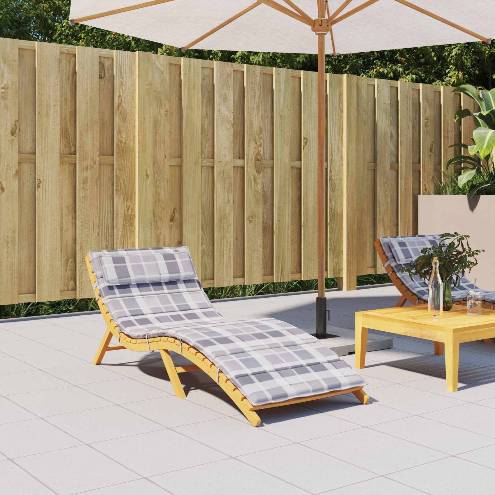 Vidaxl zon loungerkussen oxford stof meerkleurig 180 x 60 x 4 cm