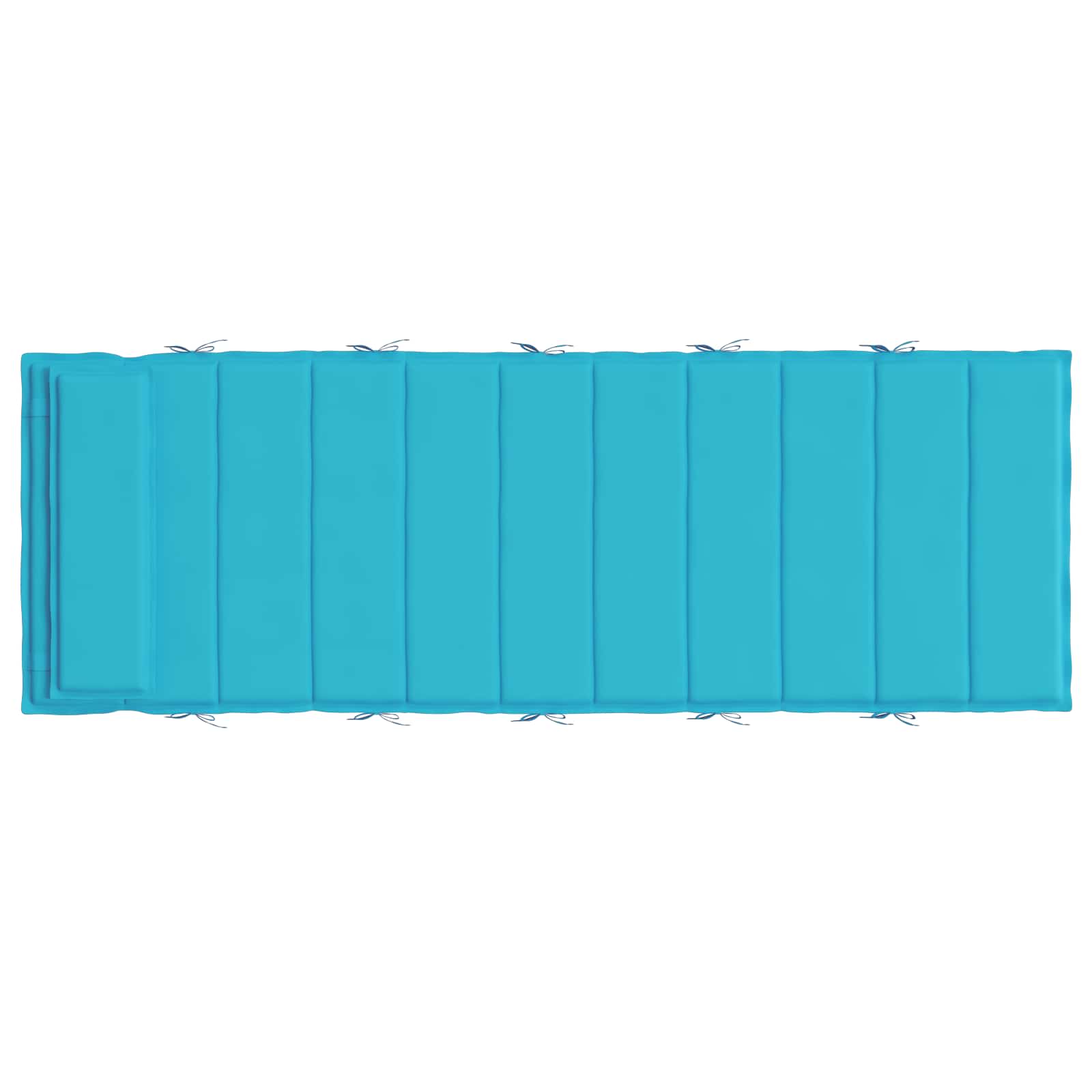 Vidaxl zon loungerkussen turquoise 178 x 60 x 4 cm oxford stof