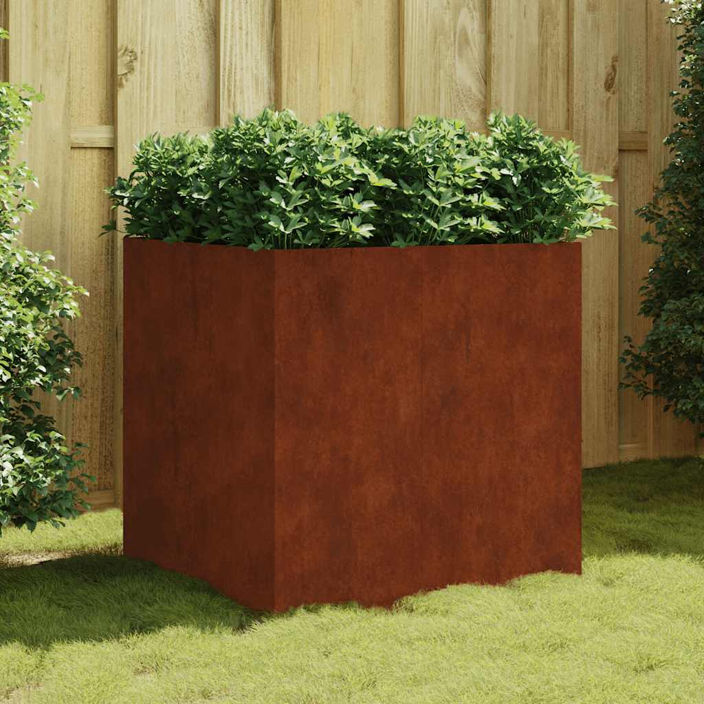 Vidaxl plantenbak 80x80x80 cm cortenstaal