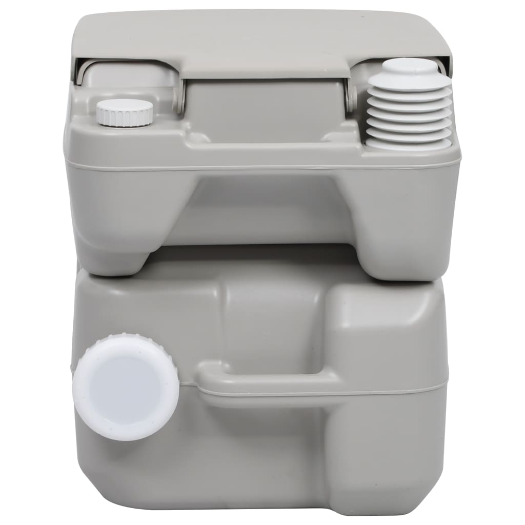 VidaXL Campingtoilet en wasbakset draagbaar