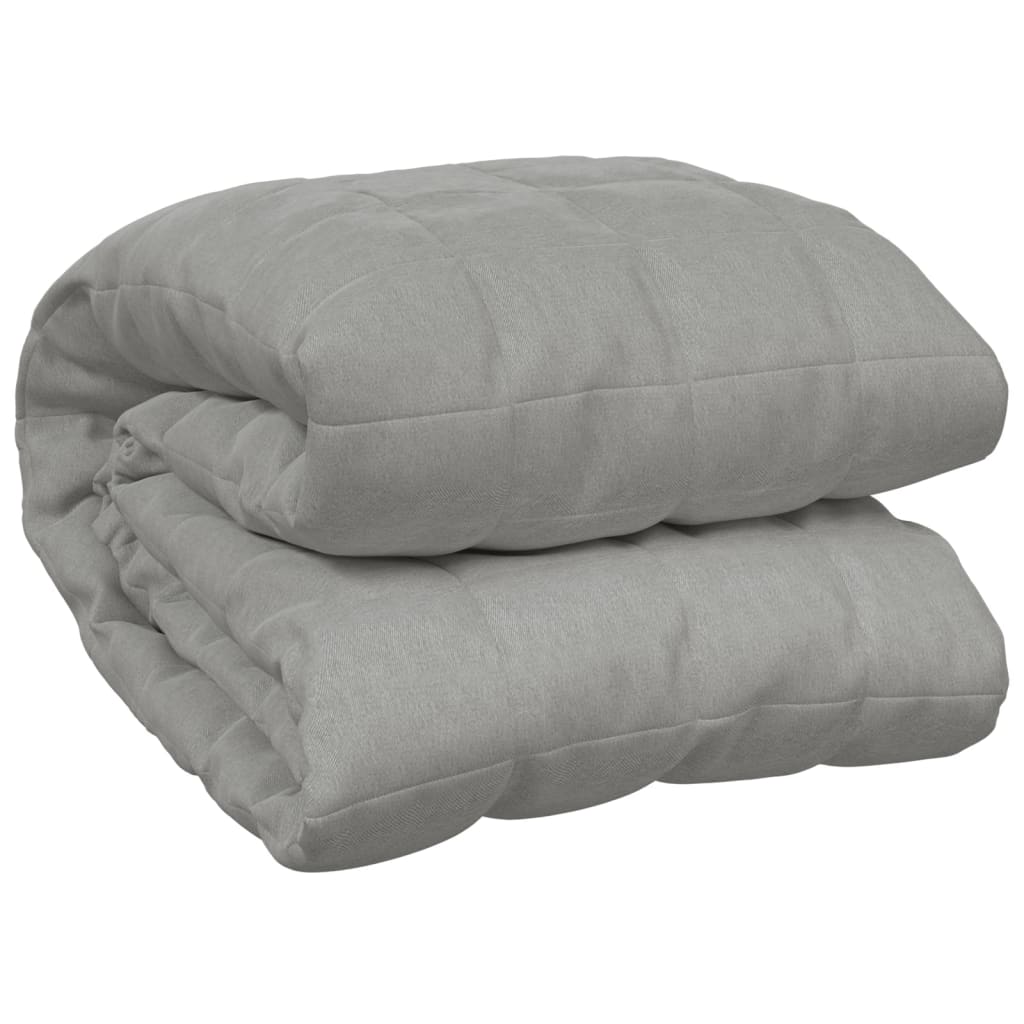 Vidaxl verzweringsdeken 122x183 cm 5 kg stof grijs