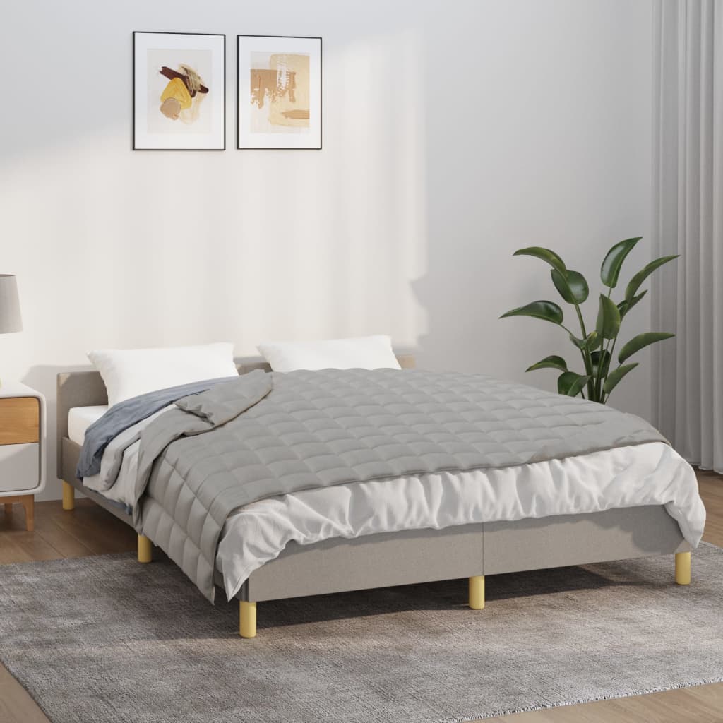 Vidaxl verzweringsdeken 122x183 cm 5 kg stof grijs