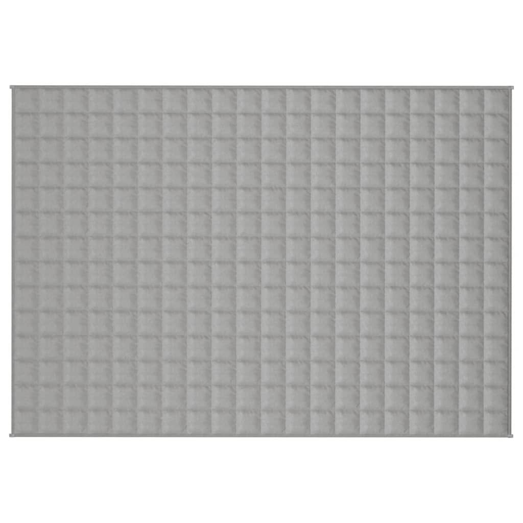 Vidaxl verzweringsdeken 137x200 cm 6 kg stof grijs