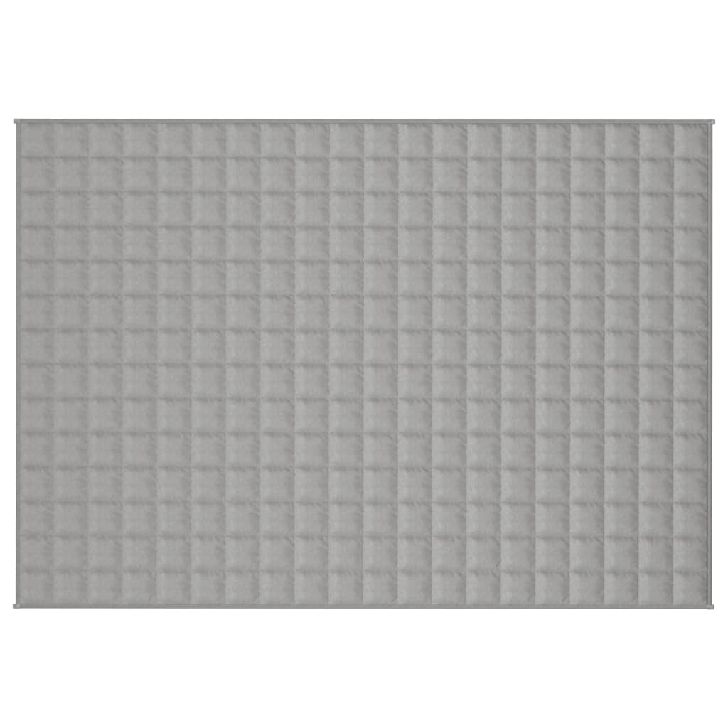 Vidaxl verzweringsdeken 137x200 cm 10 kg stof grijs