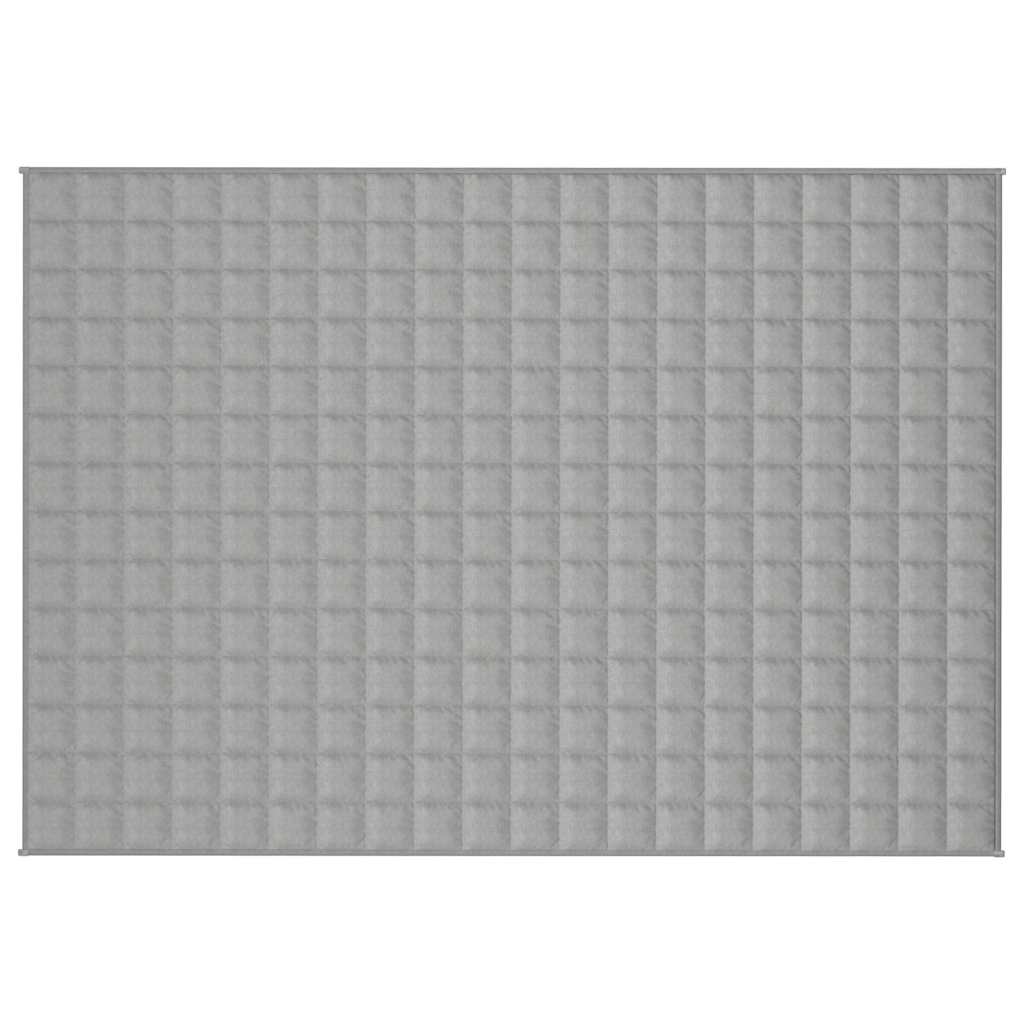 Vidaxl verzweringsdeken 140x200 cm 10 kg stof grijs