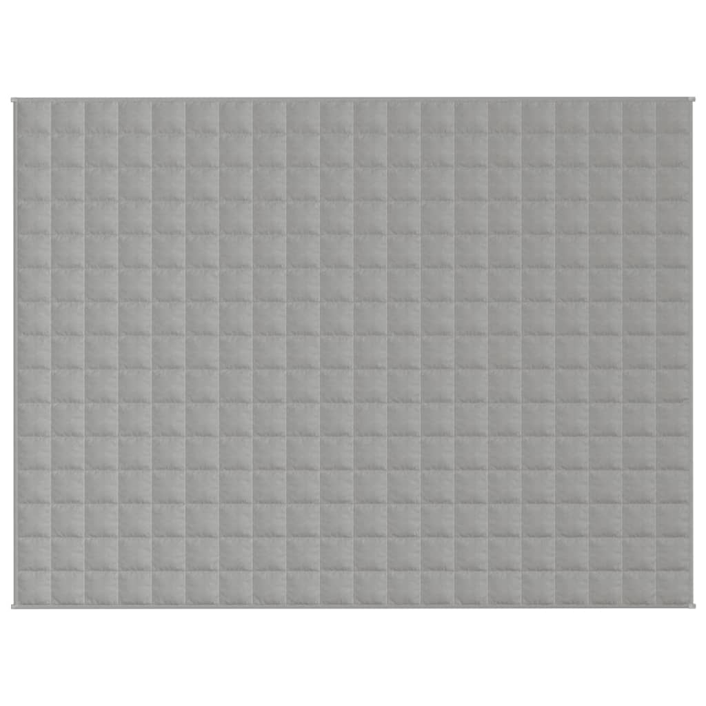 Vidaxl verzweringsdeken 152x203 cm 11 kg stof grijs