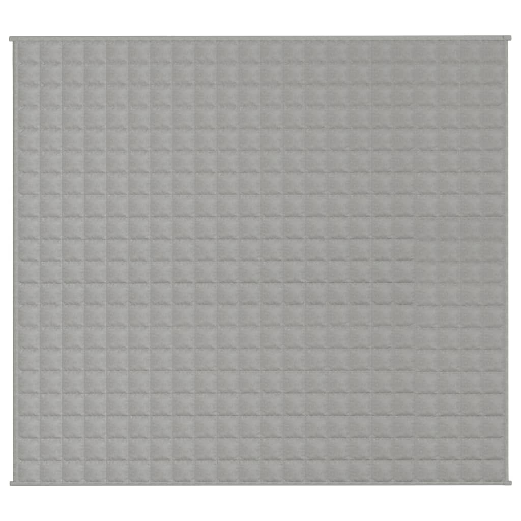 Vidaxl verzweringsdeken 200x230 cm 13 kg stof grijs