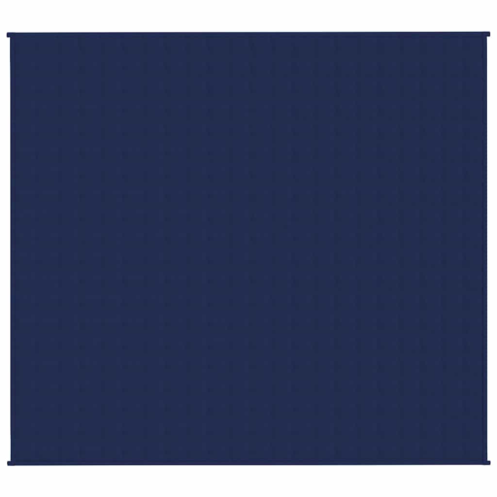Vidaxl verzwaringsdeken 200x220 cm 9 kg stof blauw