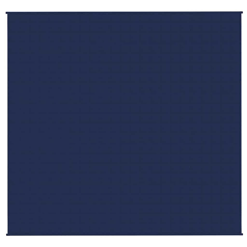 Vidaxl verzwaringsdeken 220x240 cm 11 kg stof blauw