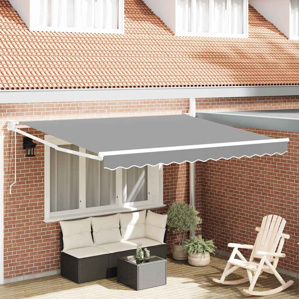 Vidaxl inklapbaar zonnescherm wit 300 x 250 cm aluminium