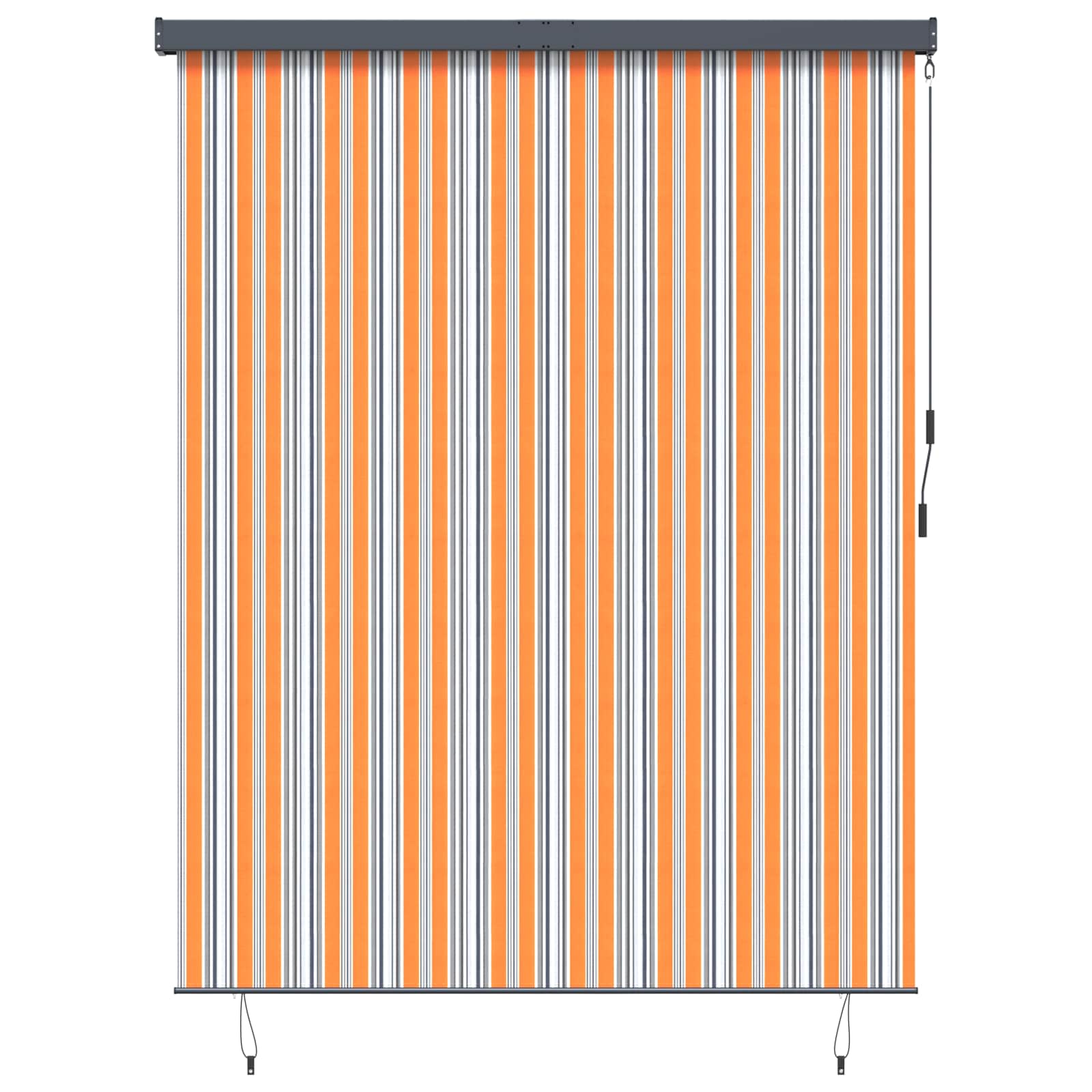 Vidaxl rolgordijn geel en blauw 200 x 250 cm stof en aluminium
