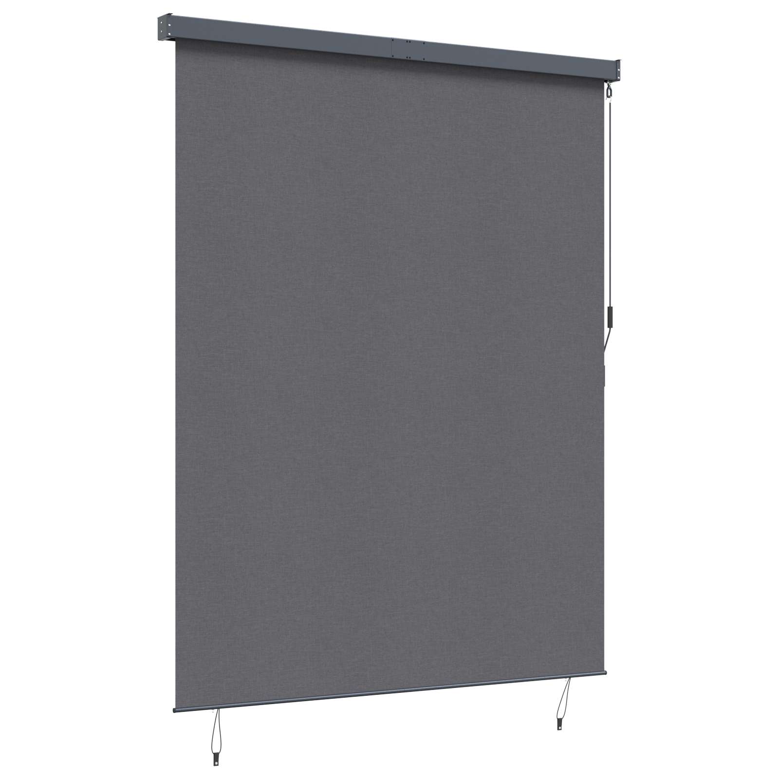 Vidaxl rolgordijn gestreept antraciet 200 x 250 cm stof en aluminium