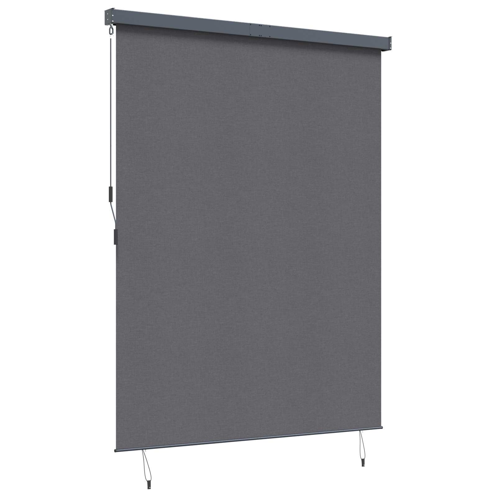 Vidaxl rolgordijn gestreept antraciet 200 x 250 cm stof en aluminium
