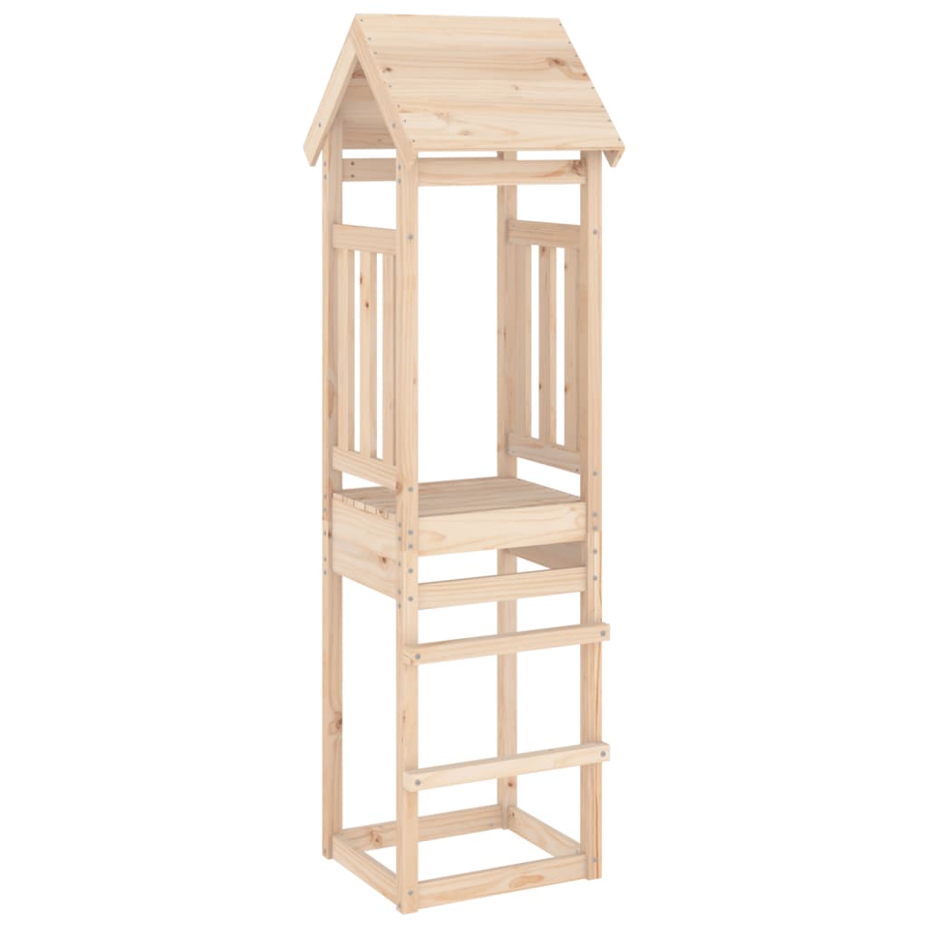 VidaXL Speeltoren 52,5x46,5x206,5 cm massief groenhout