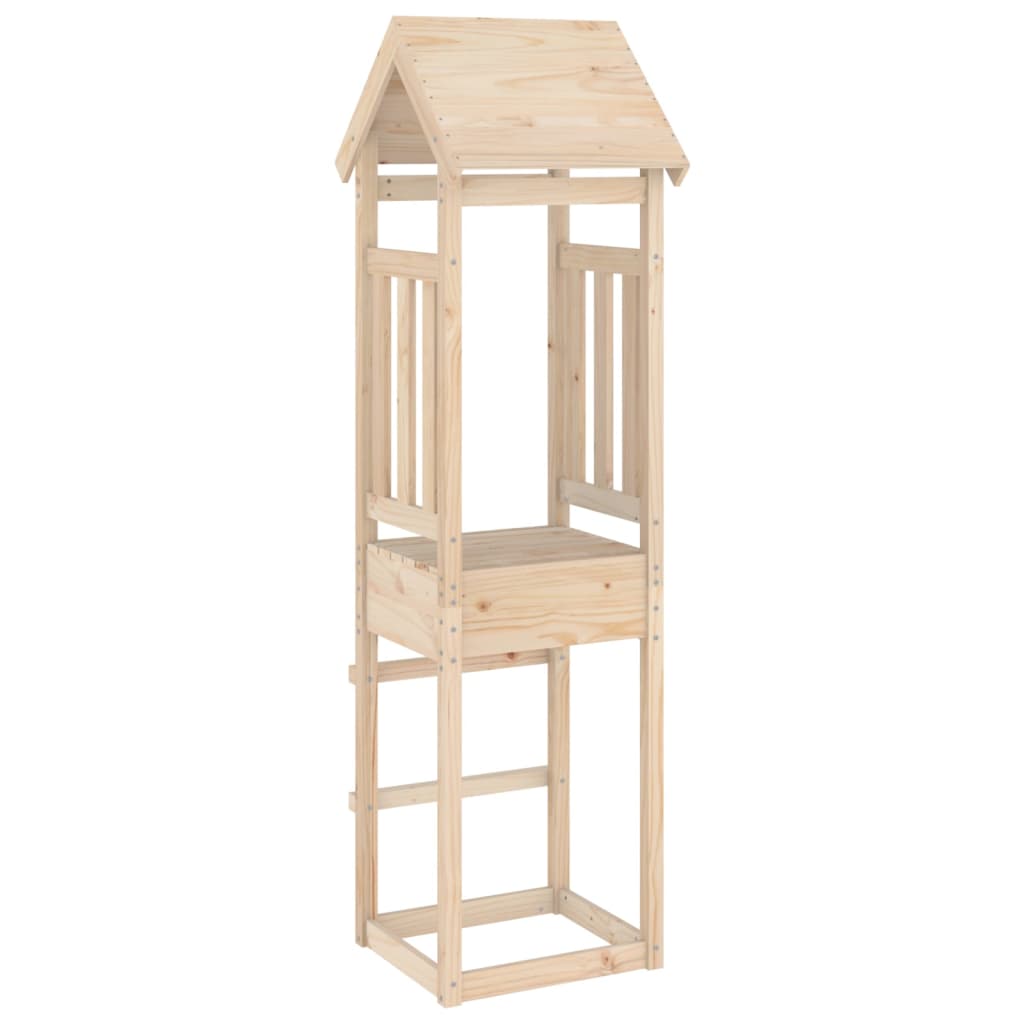 VidaXL Speeltoren 52,5x46,5x206,5 cm massief groenhout