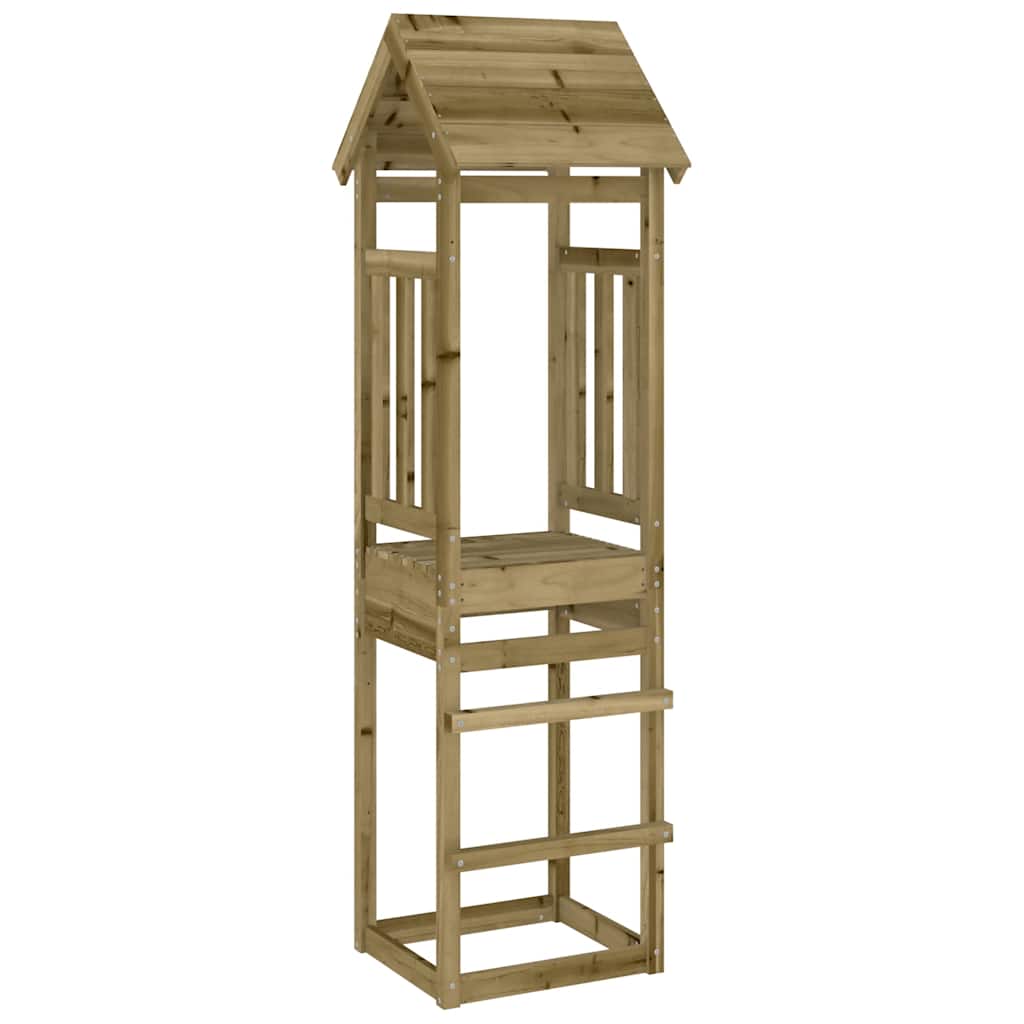 Vidaxl speeltoren 52,5x46,5x206,5 cm geïmpregneerd groenenhout