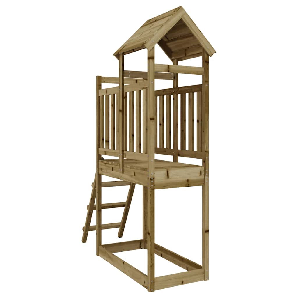 Vidaxl speelhuis 53x110x214 cm geïmpregneerd groenenhout