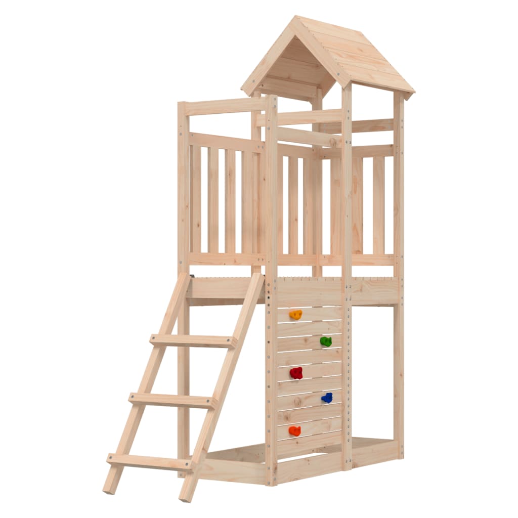 VidaXL Speelhuis 52,5x110,5x214 cm massief groenhout