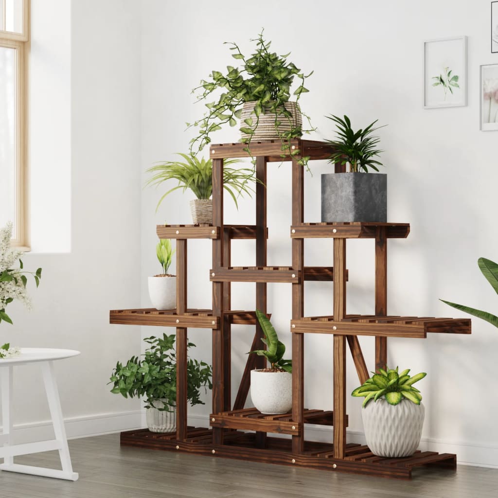Vidaxl bloemenstandaard 110x25x96 cm massief vuurhout