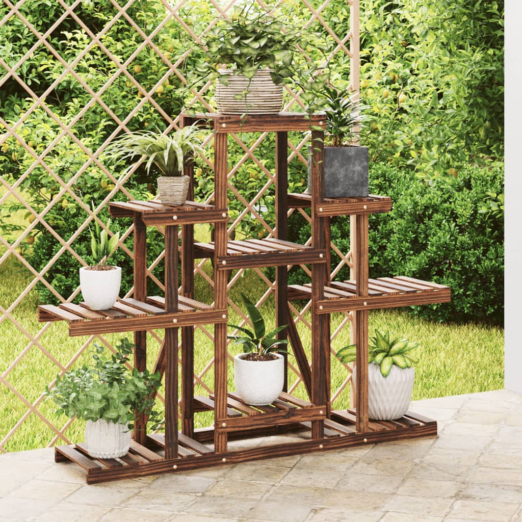 Vidaxl bloemenstandaard 110x25x96 cm massief vuurhout