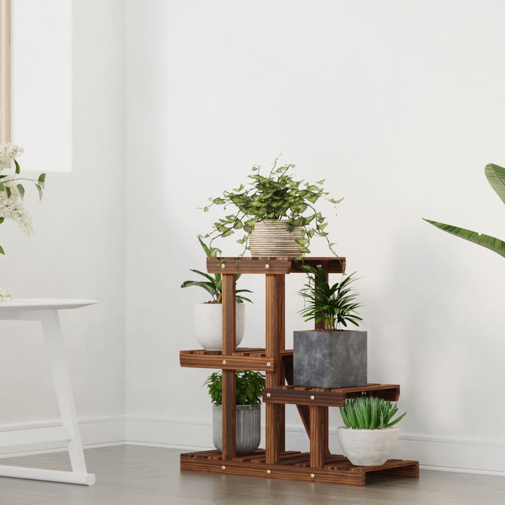 Vidaxl plantenstandaard 58x25x51 cm massief vuurhout