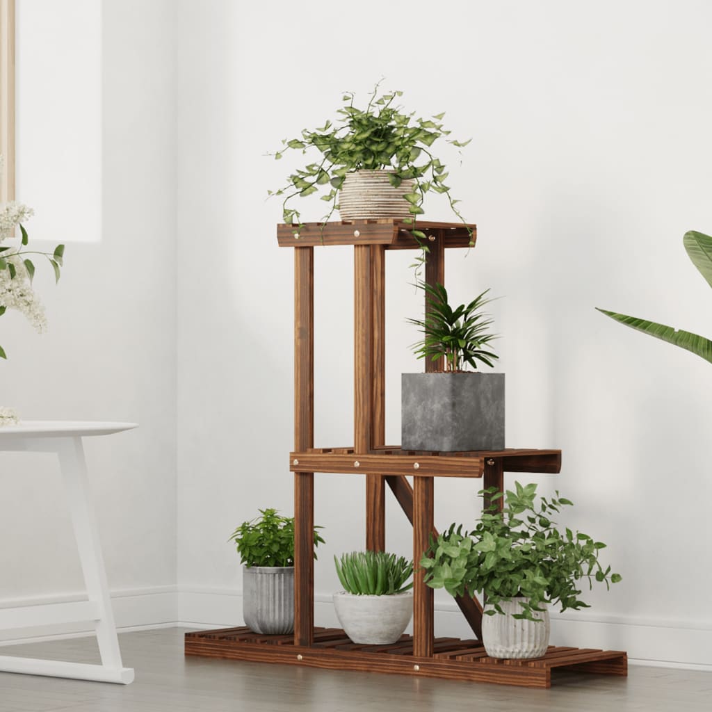 Vidaxl plantenstandaard 81x25x75,5 cm massief vuurhout