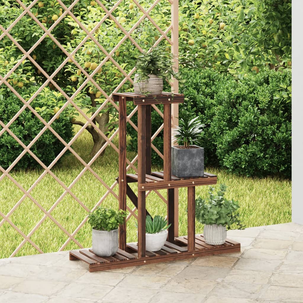 Vidaxl plantenstandaard 81x25x75,5 cm massief vuurhout