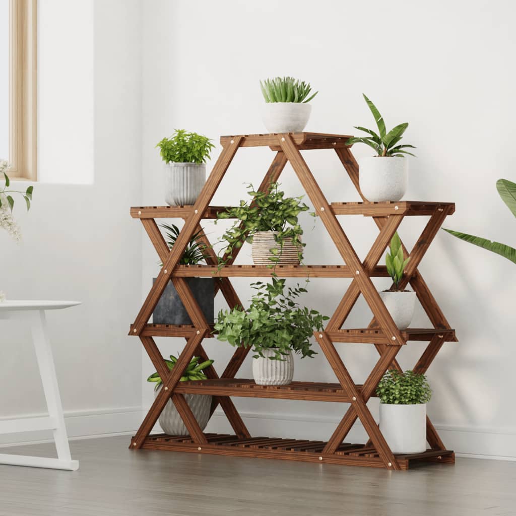 Vidaxl plantenstandaard 110x25x105 cm massief vuurhout