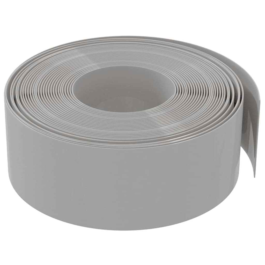 Vidaxl tuinrand 10m 20 cm polyetheen grijs