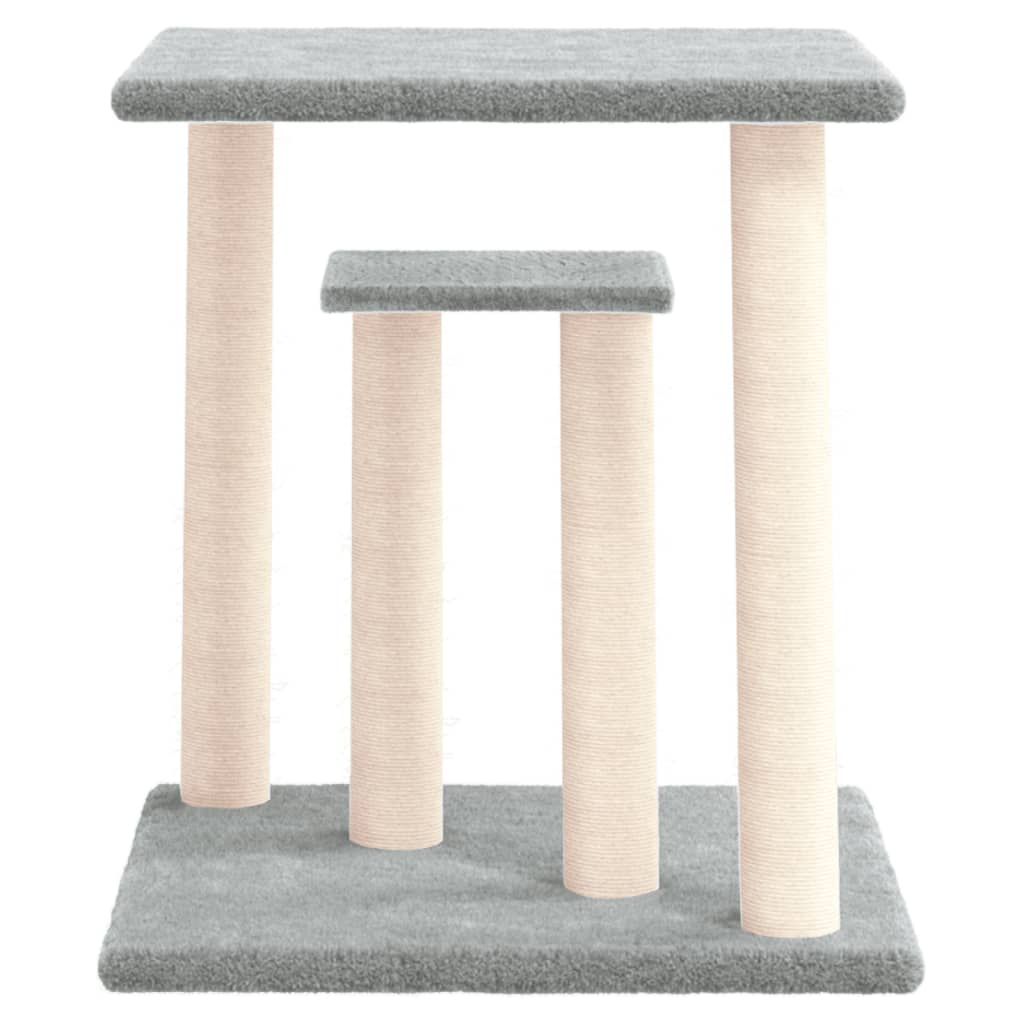 Vidaxl krabpaal met platformen 50 cm lichtgrijs