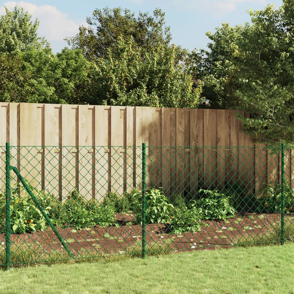 VidaXL Gaashek met grondankers 1x10m groen