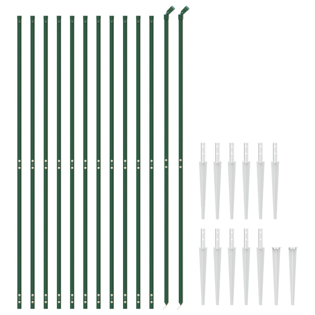 VidaXL Gaashek met grondankers 1,8x25m groen