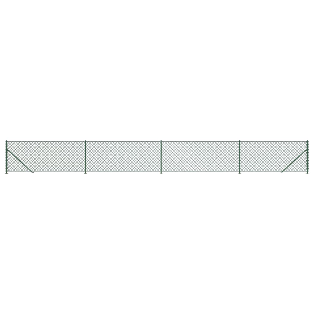 Vidaxl gaashek met flens 1,1x10 m groen