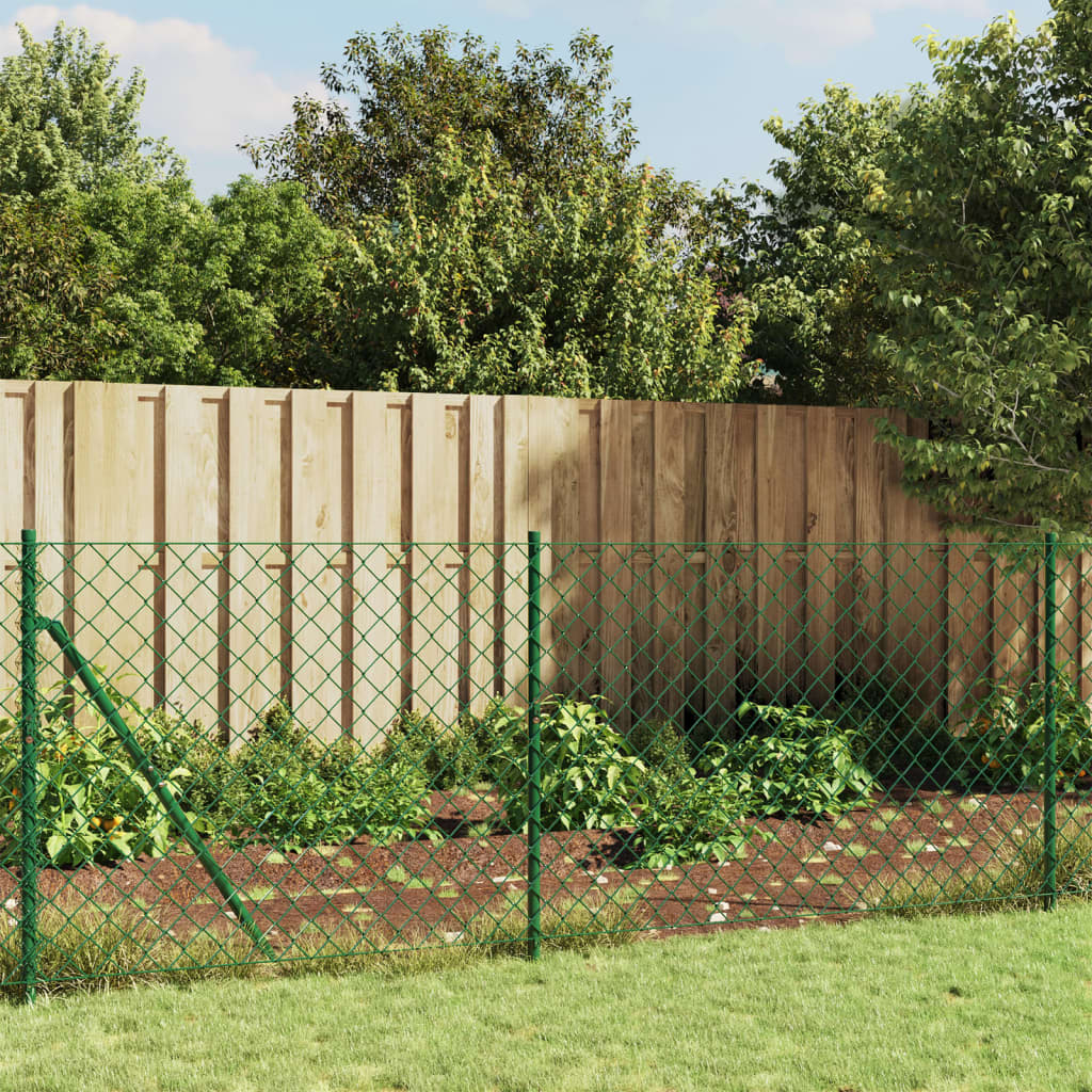 Vidaxl gaashek met flens 1,1x10 m groen