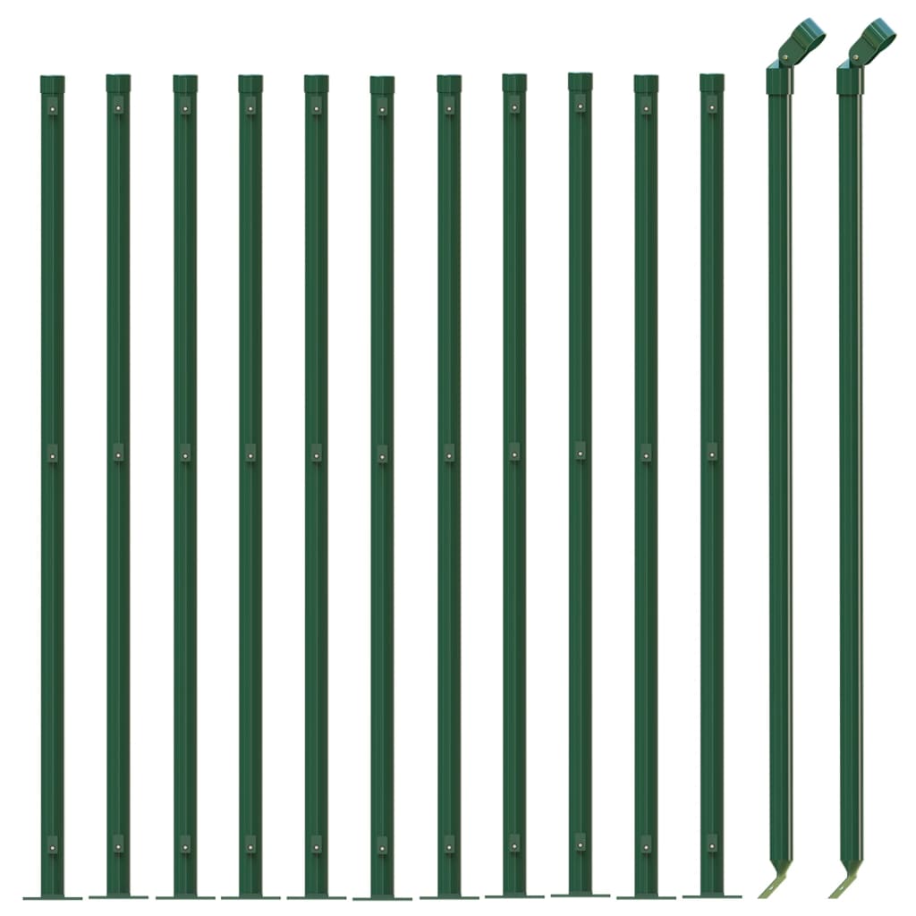 Vidaxl gaashek met flens 1x25m groen