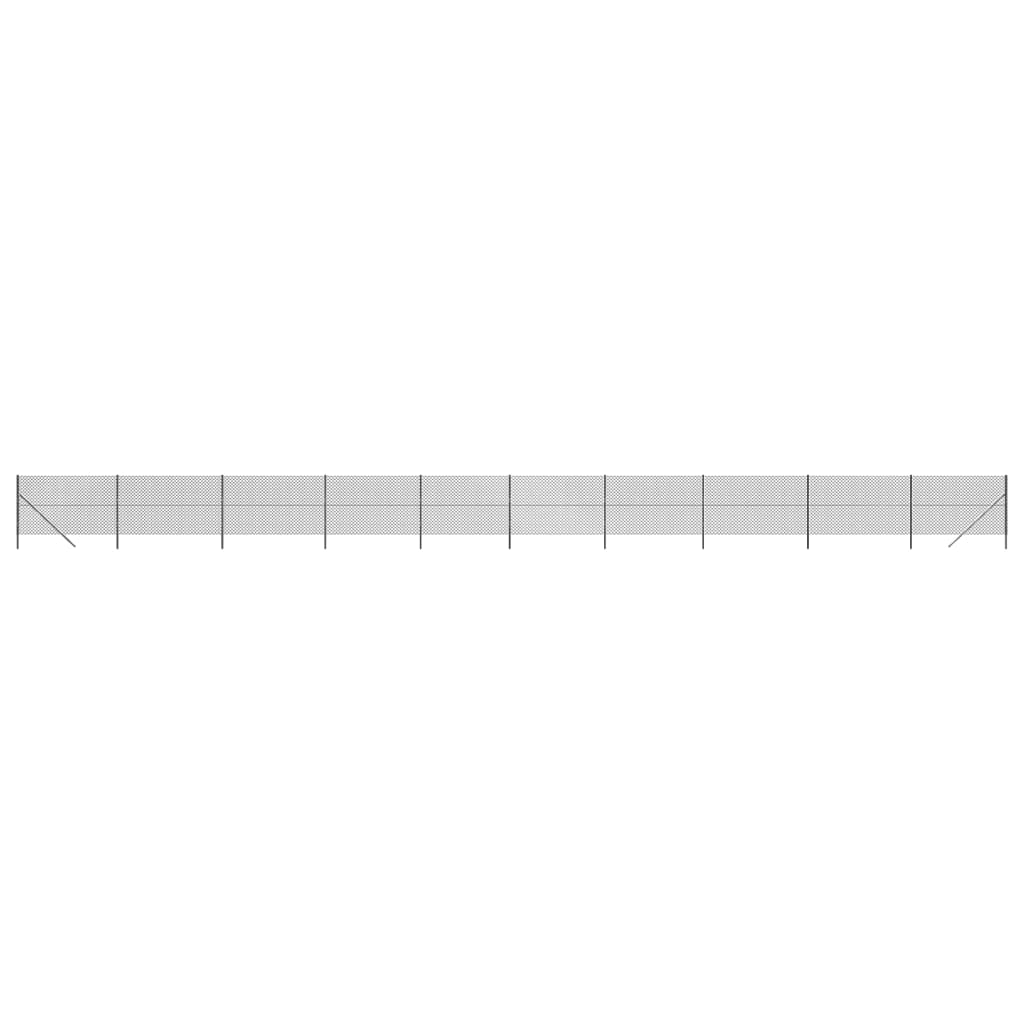 VidaXL Gaashek 1,8x25m antracietkleurig