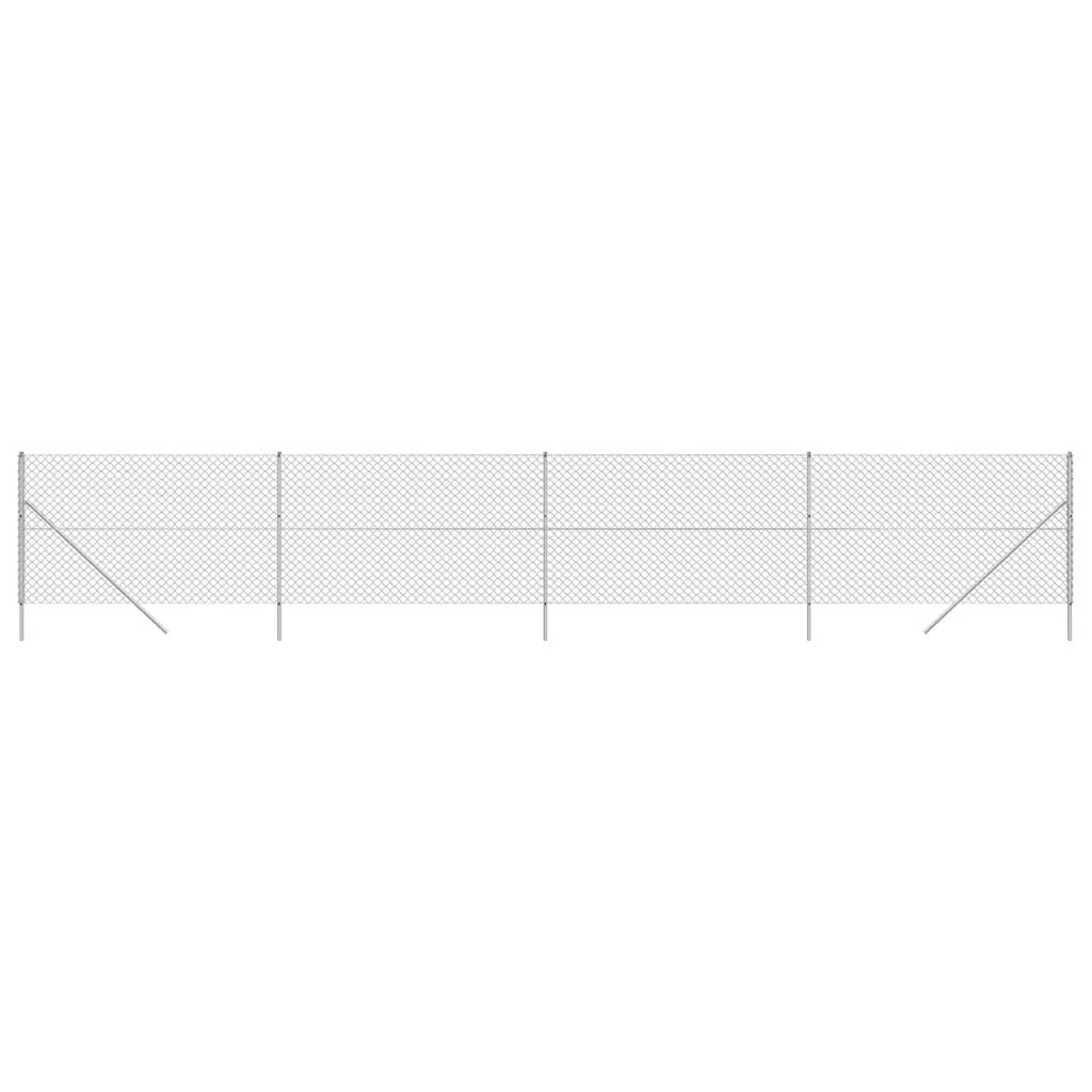 Vidaxl gaashek 1,6x10 m zilverkleurig