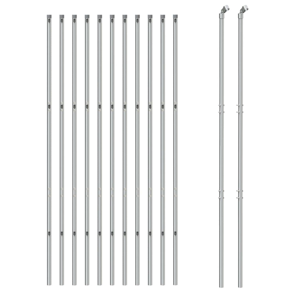 VidaXL Gaashek 1,4x25m zilverkleurig