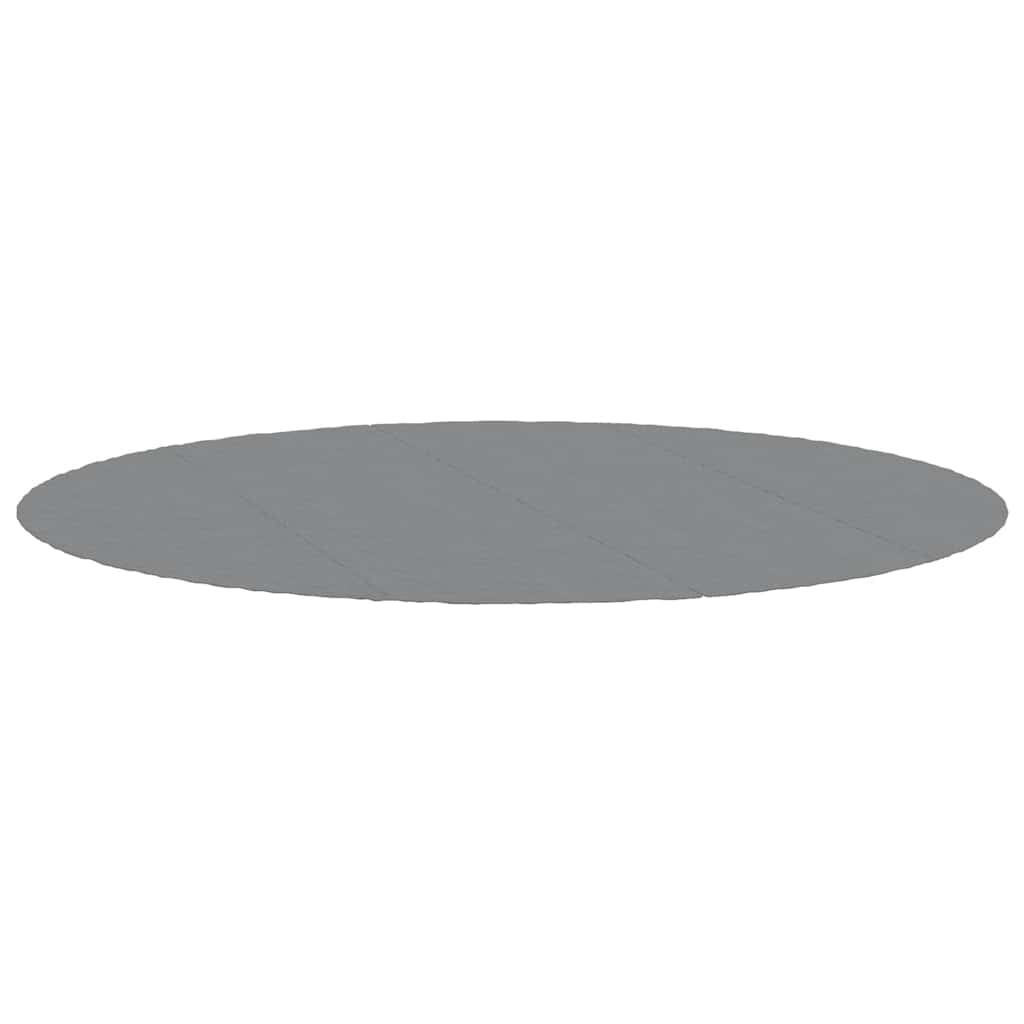 Vidaxl zwembadgrondzeil ø500 cm polyester geotextiel lichtgrijs