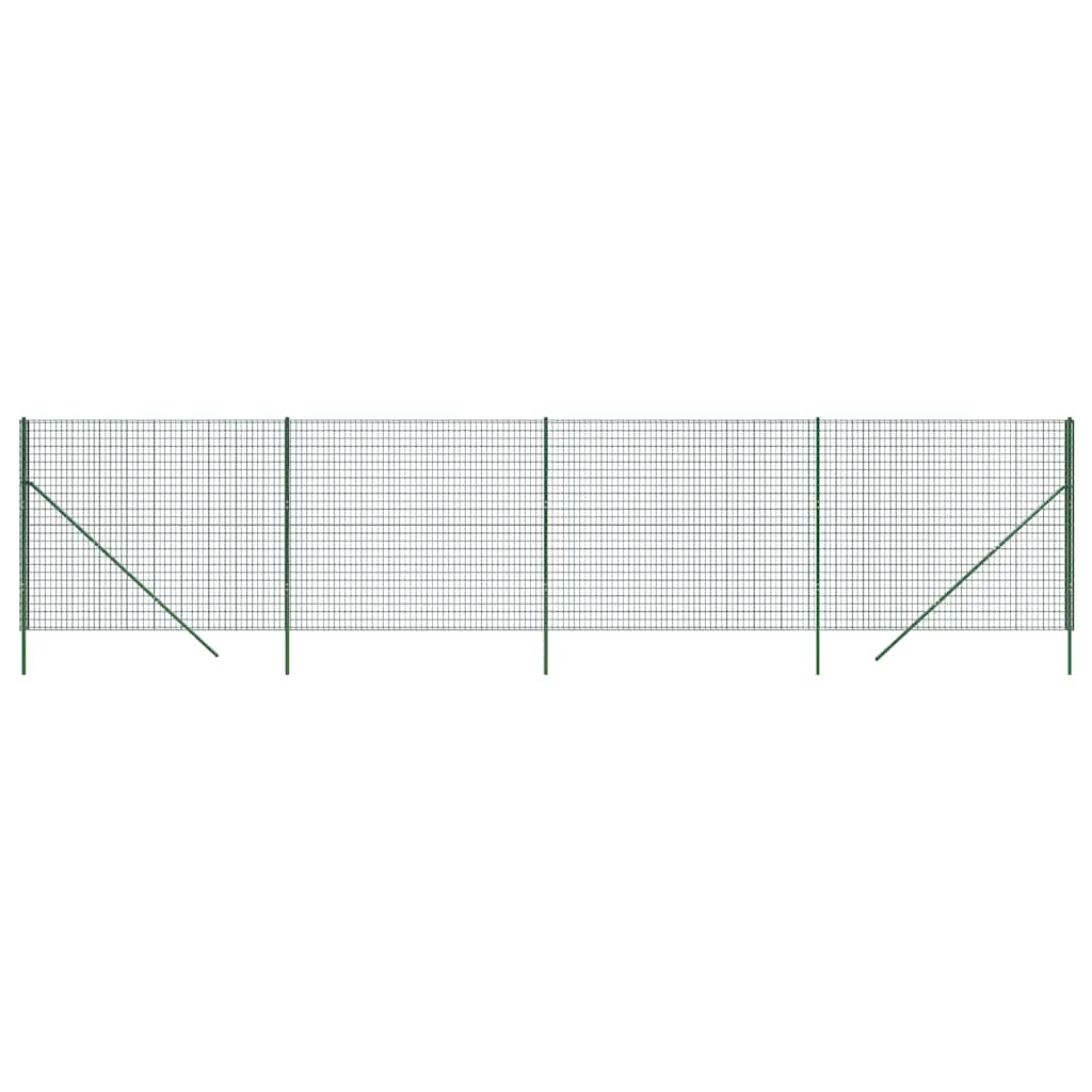 Vidaxl draadgaashek 2,2x10 m gegalvaniseerd staal groen