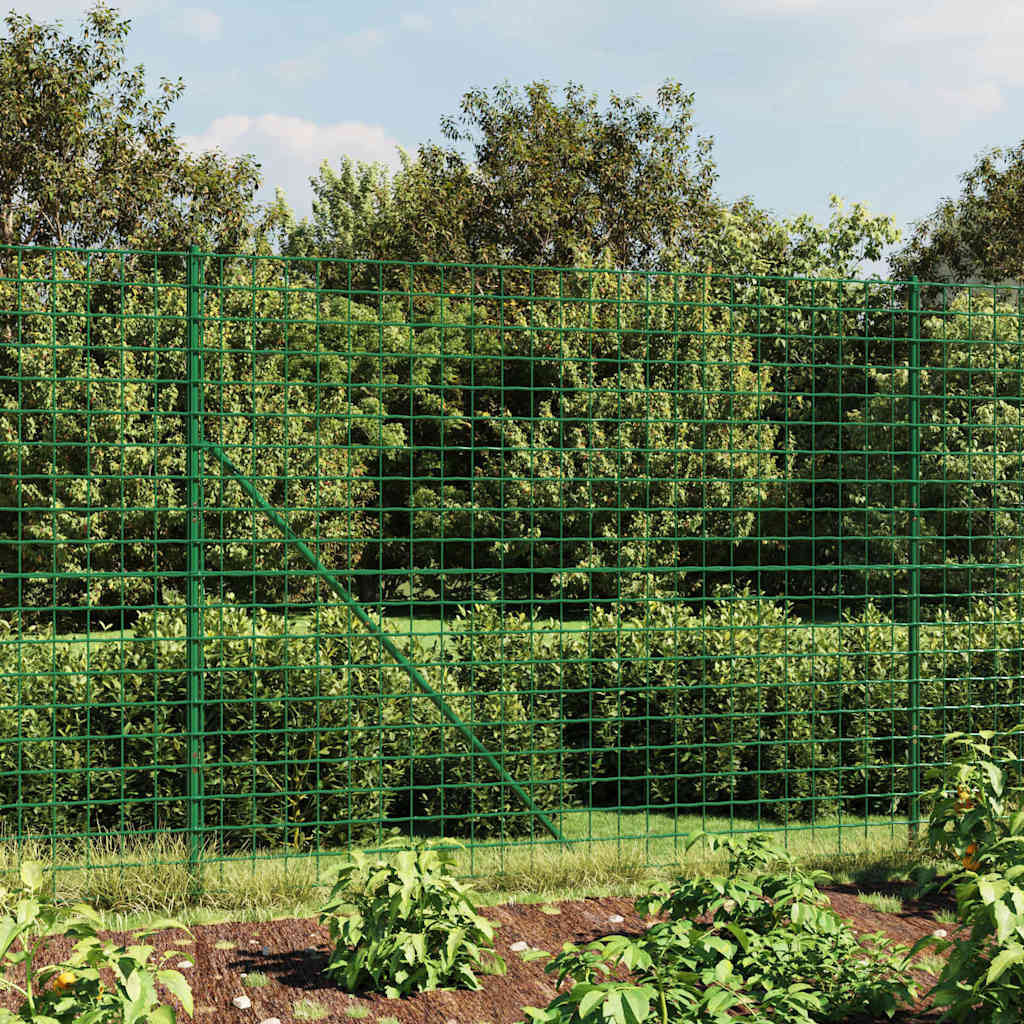 Vidaxl draadgaashek 1,6x10 m gegalvaniseerd staal groen