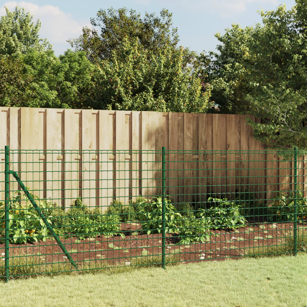 Vidaxl draadgaashek met flens 1,1x25 m groen