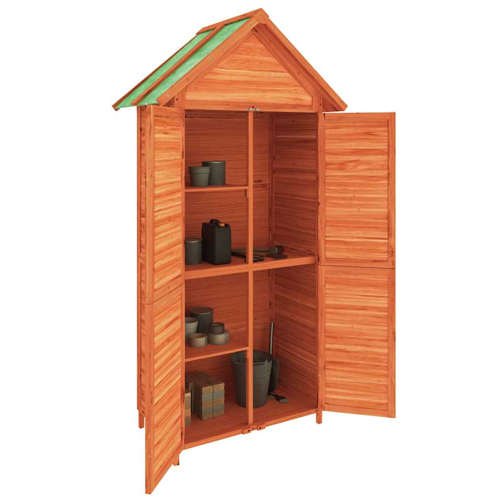 Vidaxl tuinschuur 89x52,5x175 cm massief groenhout bruin
