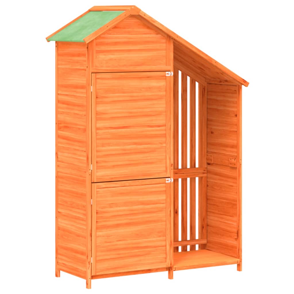 VidaXL Tuinschuur 120x53,5x170 cm massief groenhout bruin