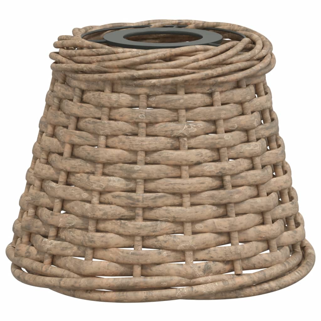 Vidaxl plafondlampenkap ø15x12 cm riet bruin