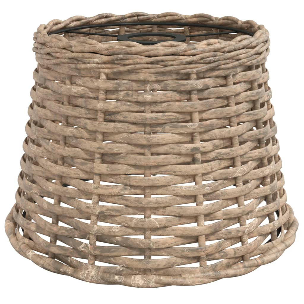Vidaxl plafondlampenkap ø25x17 cm riet bruin