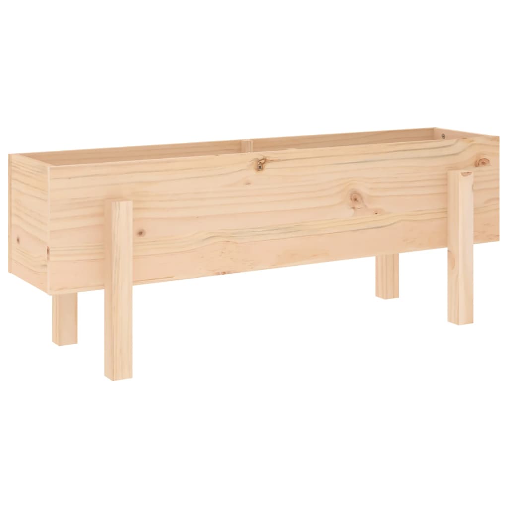 Vidaxl plantenbak verhoogd 101x30x38 cm massief grenenhout