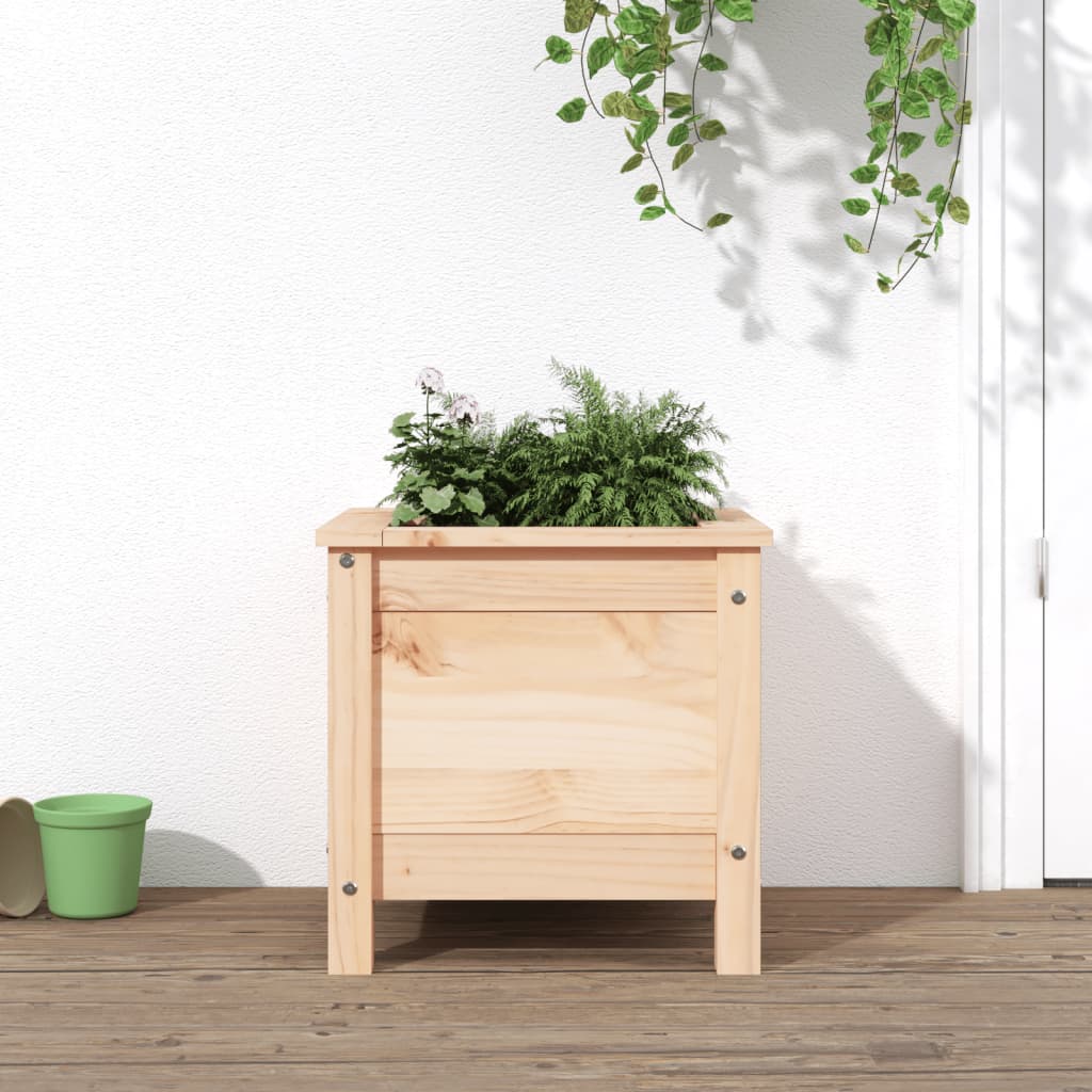 Vidaxl plantenbak 40x40x39 cm massief groenhout