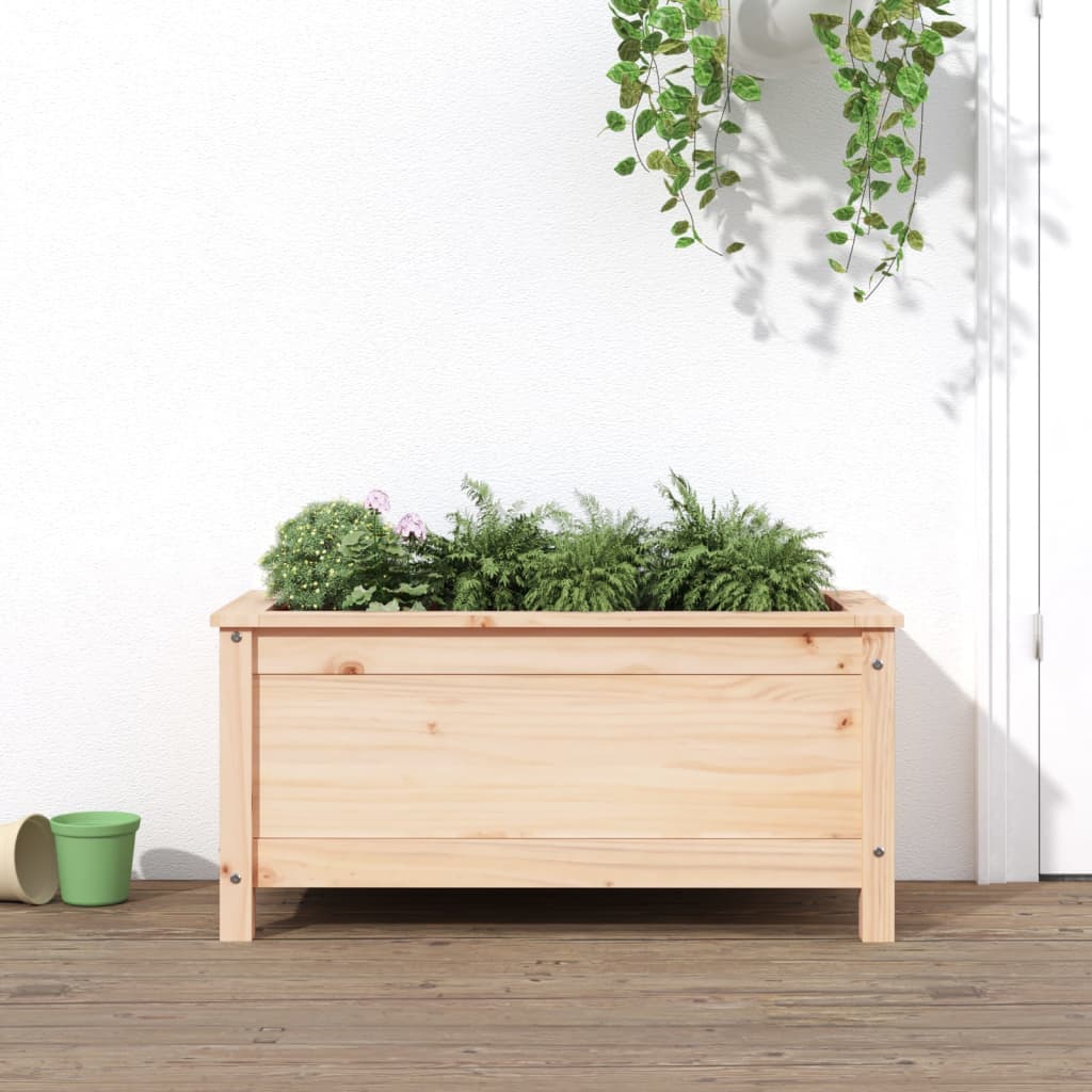 Vidaxl plantenbak 82,5x40x39 cm massief grenenhout